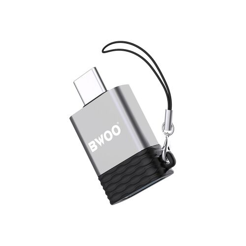 BWOO BZ-35 USB-A - USB-C adapter - szürke