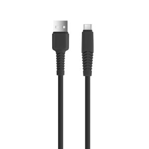 Setty KSA-M-321 USB-A - microUSB kábel 3 m 2A - fekete 129124489 - Setty