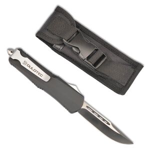 Dulotec K180A automata kés tokkal, nyitott állapotban - Zsebkés és bicska