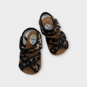 Cuquito leopárdmintás kocsiszandál - 19 (ÚJ) 130070360 - Puhatalpú cipő, kocsicipő