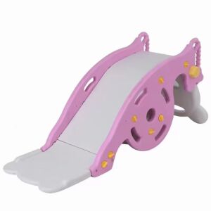 3 az 1-ben Gyerek Csúszda és Hinta 98X40X100CM rózsaszín