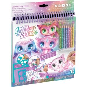Nebulous Stars Animoulous Fever Vázlatfüzet sablonokkal, dörzsölhető mintákkal, matricákkal és színes ceruzákkal - Gyermek & Ifjúsági könyv
