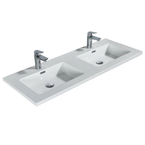 Wellis Monaco 120 öntött műmárvány dupla mosdó, klikk-klakk leeresztővel 129143353