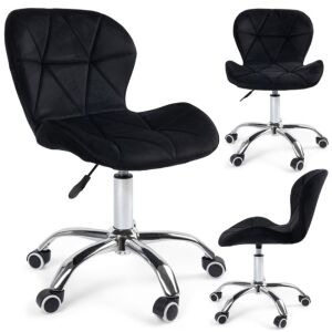 MOVETINO Nowoczesne ergonomiczne krzesło biurowe obrotowe - czarne 129145242