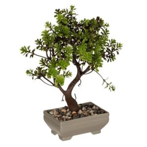 Dekoratv cserep mestersges bonsai nvnnyel, kvekkel dsztve, 26 cm,  bzs szn | Pepita.hu