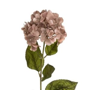 Sztuczny łodyga hortensji, mokka/zielony, 70 cm, do dekoracji jesiennych - Projektowanie wnętrz