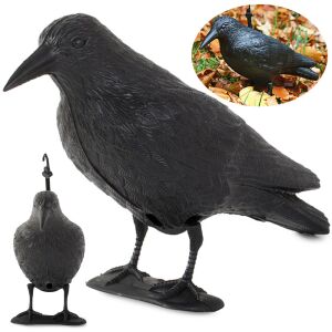 Nagy XXL crow bird scarer, multiple views - Bird control