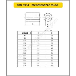 Prelungitor tijă filetată M10 13*30 mm cârlig hexagonal 136105611 - Fixator