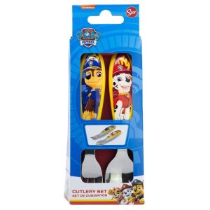 Set de tacamuri ergonomice metalice Paw Patrol Rescue Pups - 2 piese 129151807 - Hrănire