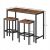 Abmessungen des Industrie-Bartisch- und Hocker-Sets
