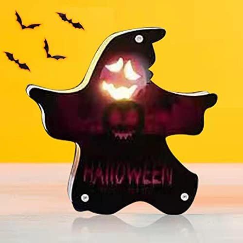 Halloweenska dekorácia Ding Yongliang, LED, drevená, čierna/červená, 20 x 20 cm 136159158