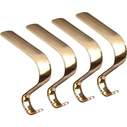 Set de 4 carlige pentru decoratiuni Aoklant, metal, auriu, 10 x 9,5 cm 136159915