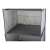 Inside view of grey 3-tier hanging shelf organizer for closet, 30cm x 30cm x 60cm