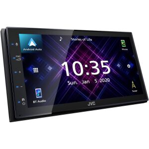 Vedere unghiulară a radioului auto JVC KW-M560BT 2 DIN cu Android Auto - Accesorii electronice auto