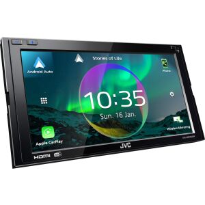 JVC KW-M875DBW 2 DIN autórádió DAB+ funkcióval, Apple CarPlay és Android Auto támogatással - JVC