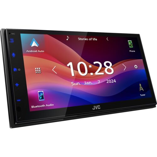 JVC KW-M593BT autós médialejátszó, Apple CarPlay, Android Auto, Bluetooth és 6,8 monitor