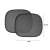 2 pack car side window sunshades, 44cm x 38.5cm, black