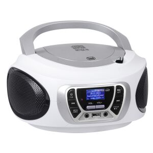 Trevi CMP 510 DAB Boombox portabil cu CD player, DAB/DAB+, radio FM, intrare AUX și USB, alb - Radiouri