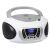 Trevi CMP 510 DAB Tragbarer Boombox mit CD-Player, DAB/DAB+, FM-Radio, AUX- und USB-Eingang, weiß