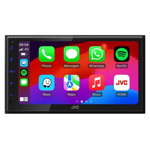 JVC KW-M695DBW Apple CarPlay és Android Auto, DAB+/FM rádió, Bluetooth és prémium hangzású 2 DIN autós multimédia 129161065