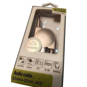 TNB TNB Jack 3,5 - Jack 3,5 kábel aranyozott csatlakozókkal,  1,1 méteres kábellel,  Gold Shell színben 129161230 - TnB