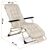 Folding garden lounger with cushion chillwell sofotel 2 piece set in beige 129166421