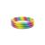 Intex rainbow inflatable kids pool isolated