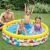Intex polka dot inflatable pool with kids and parent
