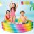 Intex rainbow inflatable pool for kids with children playing