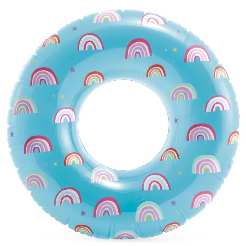 Intex Regenbogen Schwimmring 81cm, aufblasbares Poolspielzeug