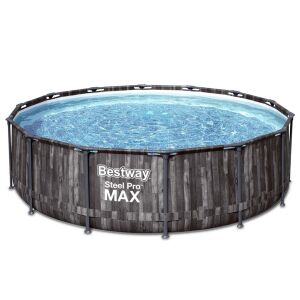 Bestway Steel Pro MAX 427 x 107 cm Kerek Fémvázas Medence - Bestway