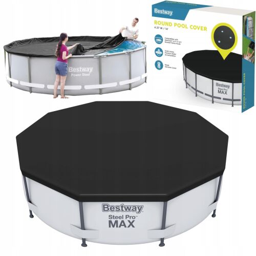 Medencetakaró 427 cm-es bestway 58248 153617618 - Medence takaró