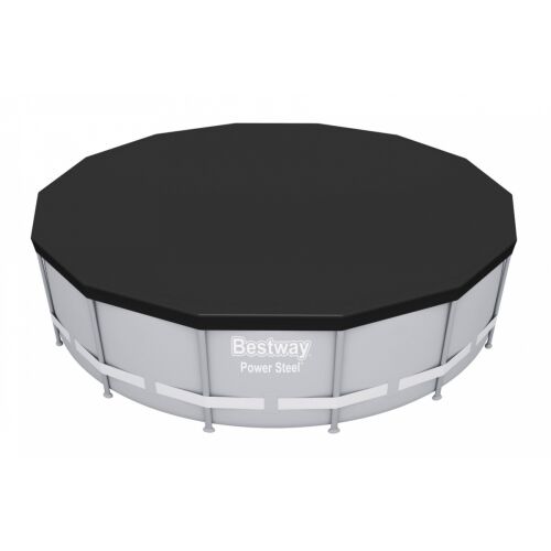 Кръгъл басейн с рамка Bestway 427cm с покривало