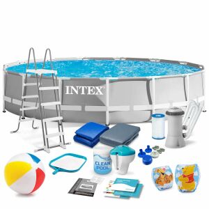 Intex 457 x 107 cm Fémvázas Medence Szett Tartozékokkal - Kerti medence