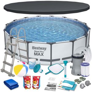 Bestway Steel Pro MAX 457 x 107 cm Kerti keretes medence szett tartozékokkal - Bestway