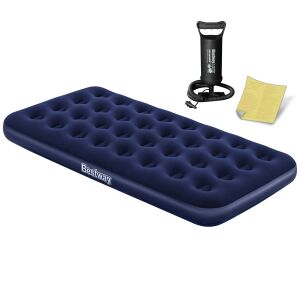 Bestway 67001 Single Size Air Mattress with Foot Pump - Camping Mat