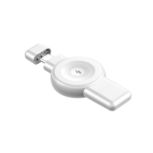 Szögletes nézet az XO CX026 vezeték nélküli töltőről Apple Watch-hoz és Qi kompatibilis eszközökhöz