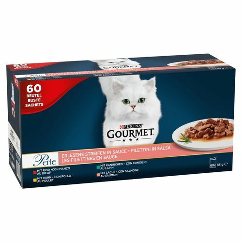 Purina Gourmet Perle fileciki w sosie Mix Smaków - mokra karma dla kota - 60x85 g 129175924