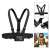 Puluz action camera chest mount harness with adjustable straps and usage example