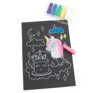 Kidea unikornisos színező készlet krétával (ZRPJKA)