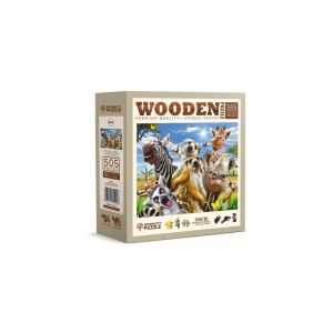 Wooden City 505 db-os fa puzzle - Üdvözöljük Afrikában (NB505-0017-L) 129176936 - Puzzle