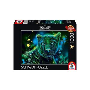 Schmidt 1000 db-os puzzle - Neon Blue Green Panther, Sheena Pike (58517) 129177007 - Schmidt