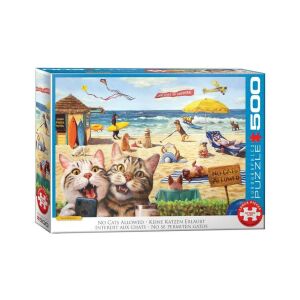EuroGraphics 500 db-os puzzle - No cats allowed by Lucia Heffe (6500-5879) 129177042 - Eurographics