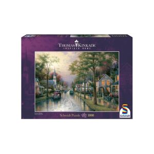 Schmidt 1000 db-os puzzle - Hometown Morning, Thomas Kinkade (58441) 129177196 - Schmidt