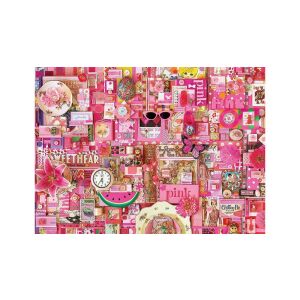 Cobble Hill Rózsaszín Szivárvány 1000 db-os Kirakó 129177284 - Puzzle