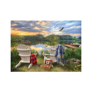 Cobble Hill Lakeshore 1000 Darabos Kirakós - Tóparti Naplemente 129177305 - Puzzle