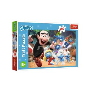 Trefl 100 db-os puzzle - Hupikék törpikék - Törpapa leckéi (16481) 129177425 - Trefl Puzzle