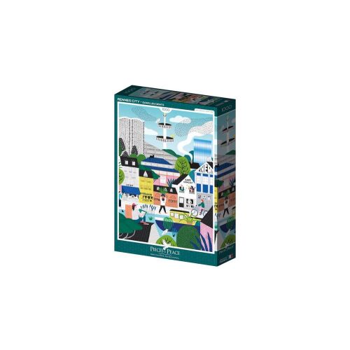 Pieces & Peace 1000 db-os puzzle - Rennes City (0098) 129177458