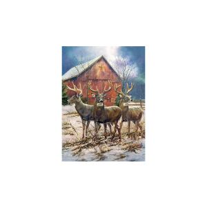 Cobble Hill 1000 darabos kirakós játék, Három Király, három szarvas ábrázolásával egy istálló előtt - Puzzle