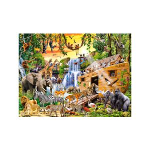 Puzzle Castorland 3000 de piese, Arca lui Noe cu animale, colorat, detaliat, pentru adulți - Castorland Puzzle